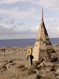 church burried under the volcano ashes